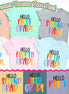 Rainbow Hello School Grade Student and Teacher Tee