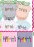 Custom Rainbow Letters School Teacher Grade Tee