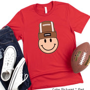 Cute Beanie Retro Football Game Day Tee