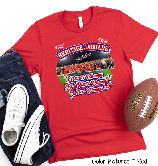Heritage Jaguars Undefeated Area Champs Tee