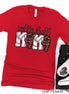 Doodle Letter Leopard Volleyball Mama Tee