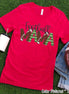 Football Mama Doodle Letters Game Day Tee