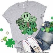 Retro Smiles St Patricks Day Tee or Sweatshirt