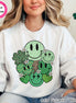 Retro Smiles St Patricks Day Tee or Sweatshirt