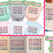 Custom Retro Mirror School Teacher Grade Tee