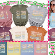 Custom Retro Wave Student and Teacher Grade Tee
