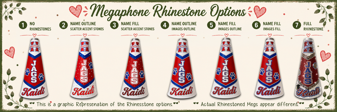 Custom Spirit 24" Megaphone Design & Wrap Service