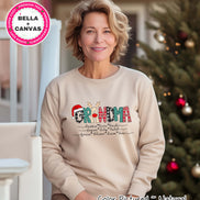 Personalized Christmas Reindeer Names with Kids/Grandkids names Tee or Sweatshirt