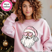 Pink Disco Santa Christmas Tee or Sweatshirt