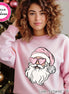 Pink Disco Santa Christmas Tee or Sweatshirt
