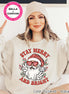 Stay Merry & Bright Preppy Santa Christmas Tee or Sweatshirt