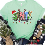 Santa Clause Doodle Christmas Tee or Sweatshirt
