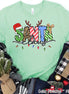 Santa Clause Doodle Christmas Tee or Sweatshirt