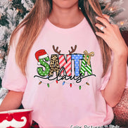 Santa Clause Doodle Christmas Tee or Sweatshirt