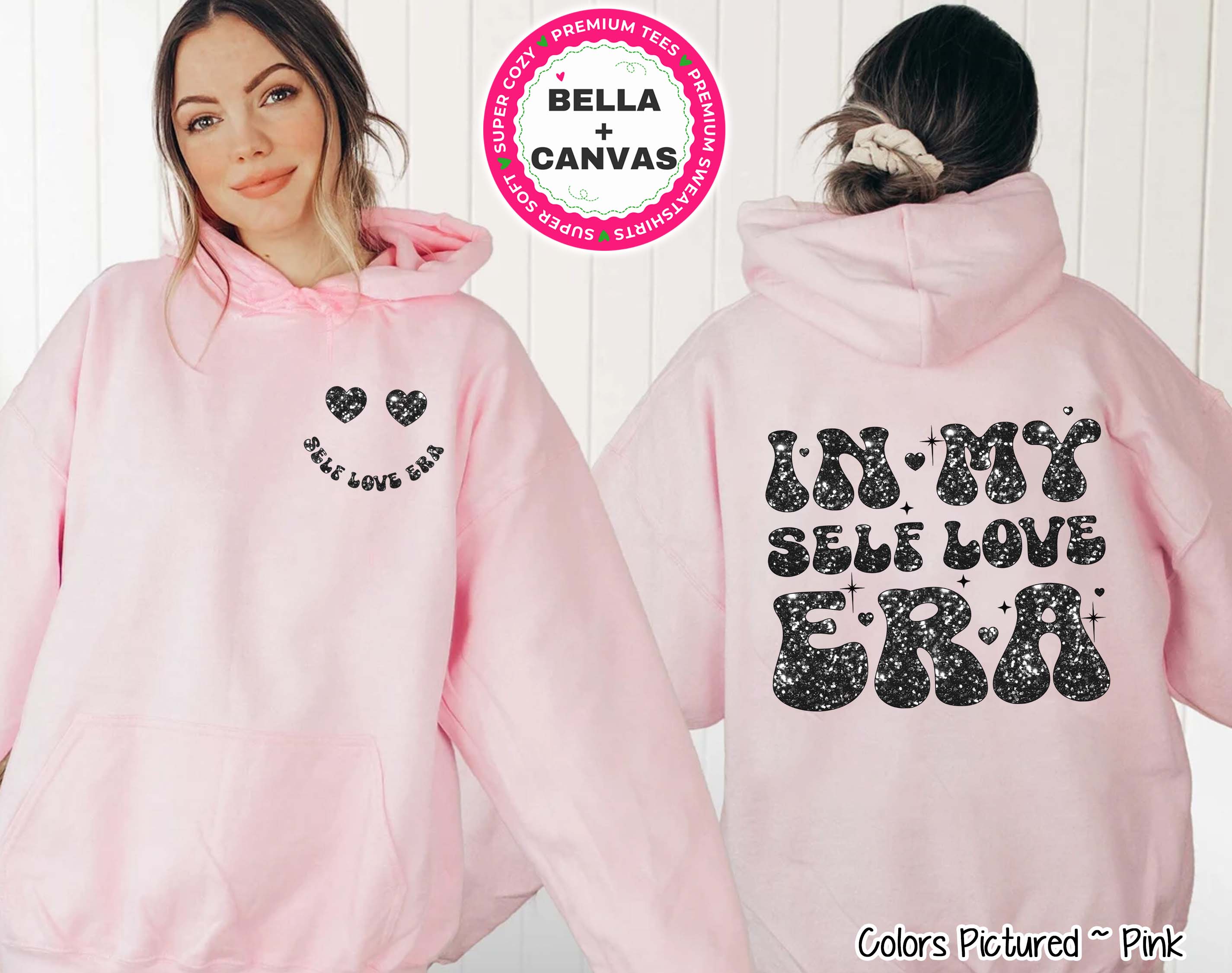 In My Self Love Era Black 2 Sided Valentine Tee or Sweatshirt