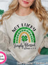 Simply Blessed Rainbow St Patricks Day Tee or Sweatshirt