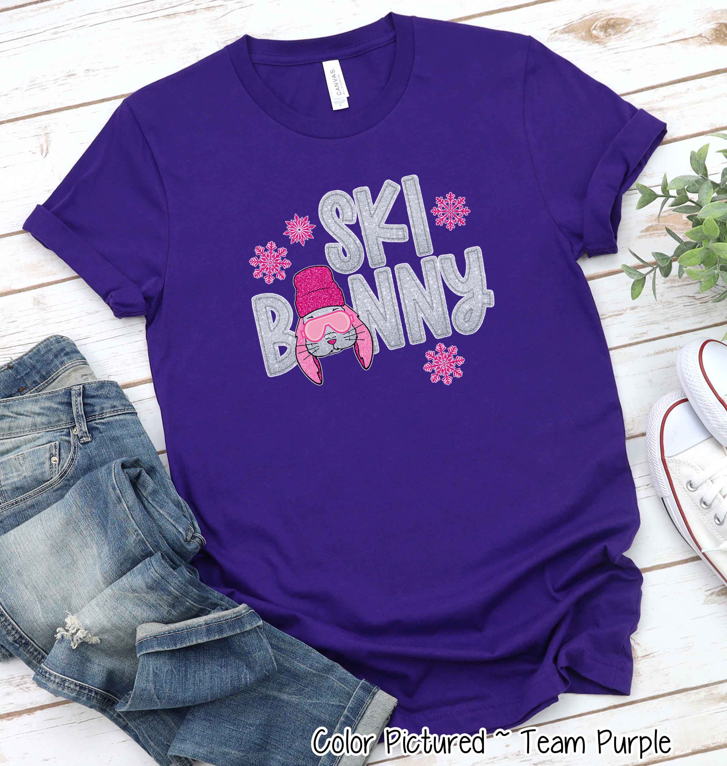 Ski Bunny Winter Tee or Sweatshirt