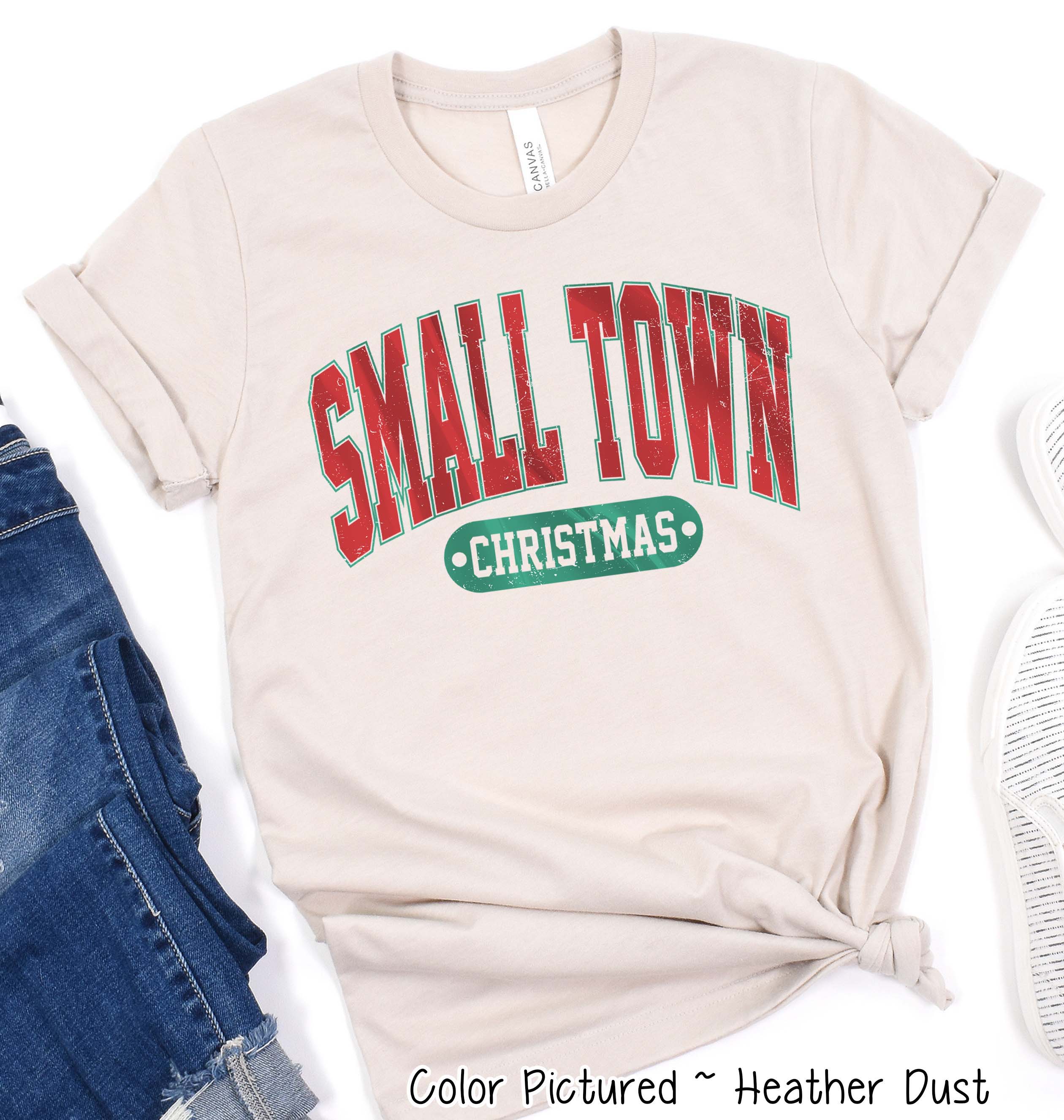 Retro Small Town Christmas Tee or Sweatshirt