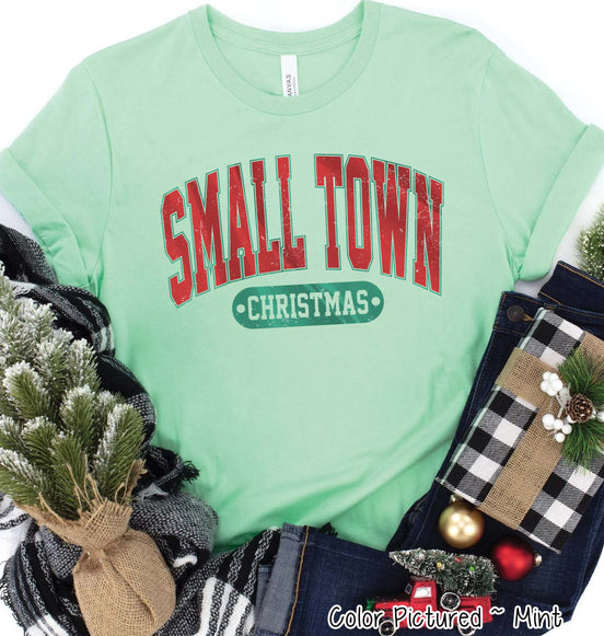 Retro Small Town Christmas Tee or Sweatshirt
