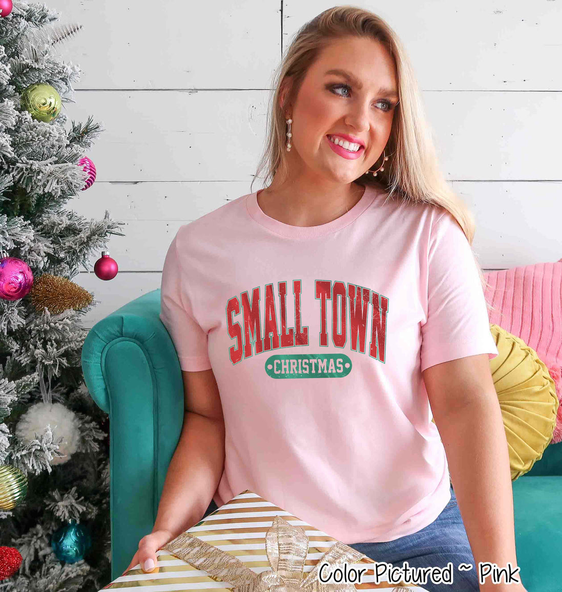 Retro Small Town Christmas Tee or Sweatshirt