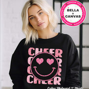 Faux Glitter Cheerleader Smile Preppy Valentine Tee or Sweatshirt