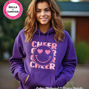 Faux Glitter Cheerleader Smile Preppy Valentine Tee or Sweatshirt