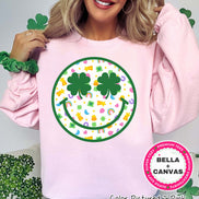 Lucky Charm Smile Face St Patricks Day Tee or Sweatshirt