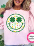 Lucky Charm Smile Face St Patricks Day Tee or Sweatshirt