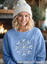 Faux Diamond Snowflake Winter Tee or Sweatshirt