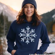 Faux Diamond Snowflake Winter Tee or Sweatshirt