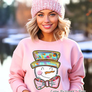 Whimsical Snowman Winter Tee or Sweatshirt