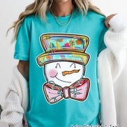 Whimsical Snowman Winter Tee or Sweatshirt
