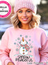 Snow Peaceful Snowman Winter Tee or Sweatshirt