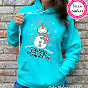 Snow Peaceful Snowman Winter Tee or Sweatshirt