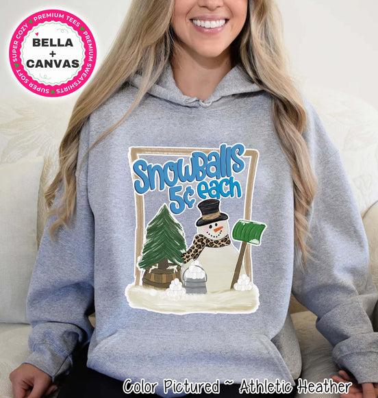 Snowballs Snowman Winter Tee or Sweatshirt