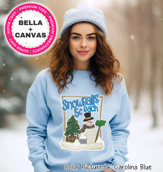 Snowballs Snowman Winter Tee or Sweatshirt
