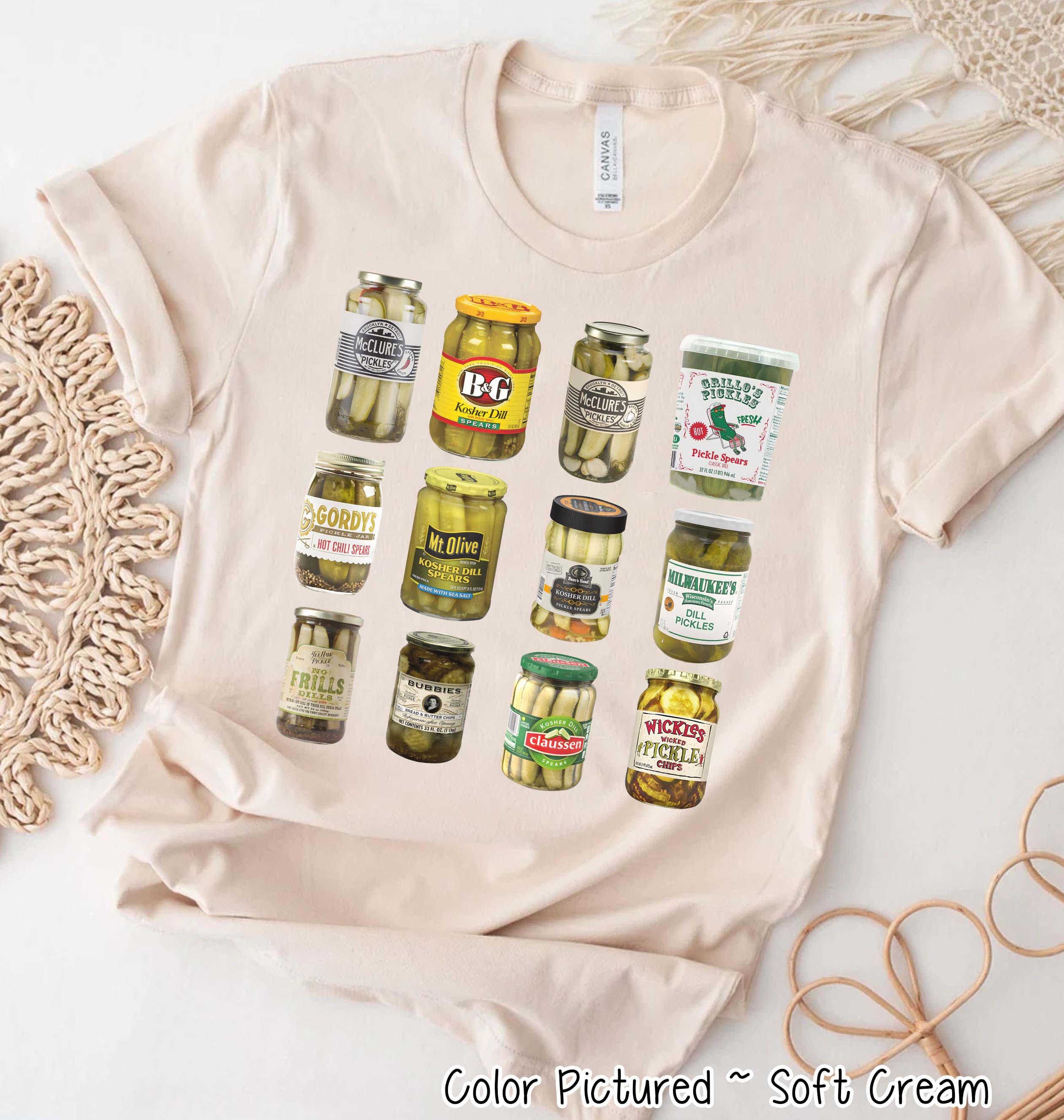 Vintage Canned Pickles Fun Fall Tee