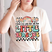 I Love My Job For All The Little Reasons Inspirational Teacher Tee