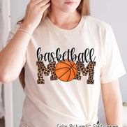 Leopard Basketball Mom Tee