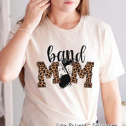 Leopard Band Mom Tee
