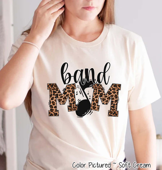 Leopard Band Mom Tee