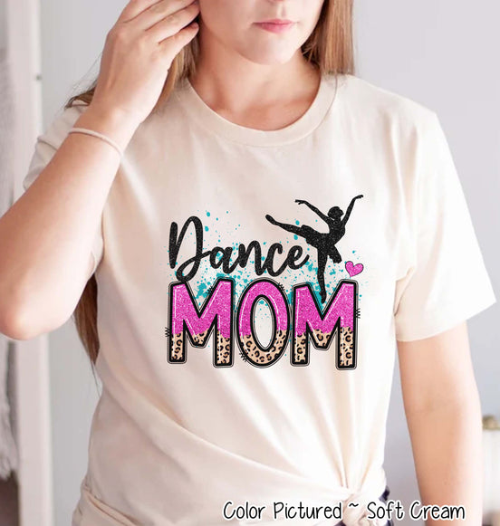 Pink and Leopard Dance Mom Tee