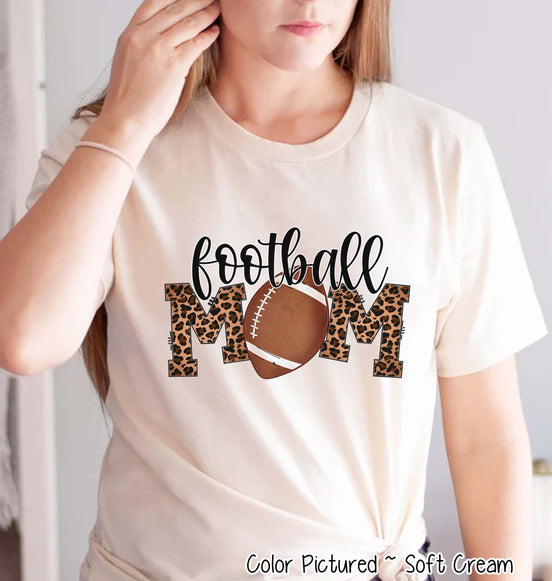 Leopard Football Mom Tee