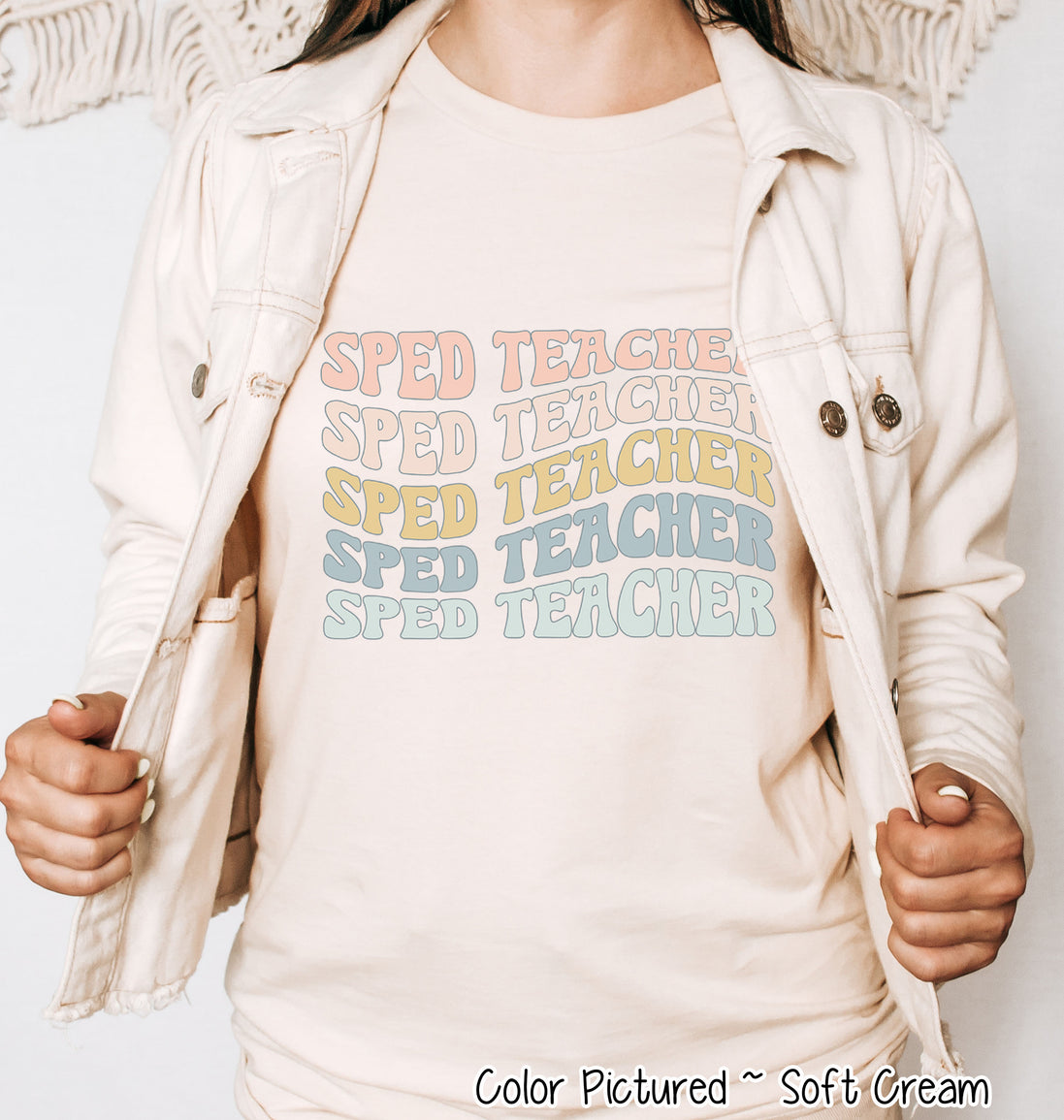 Custom Retro Wave School Staff Tee