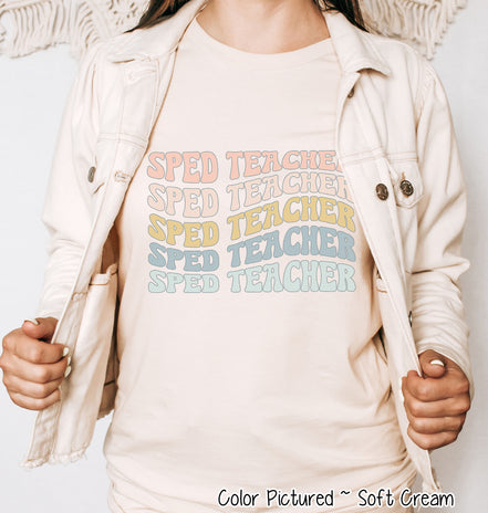 Custom Retro Wave School Staff Tee