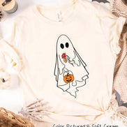 Ghost Outline Halloween Tee