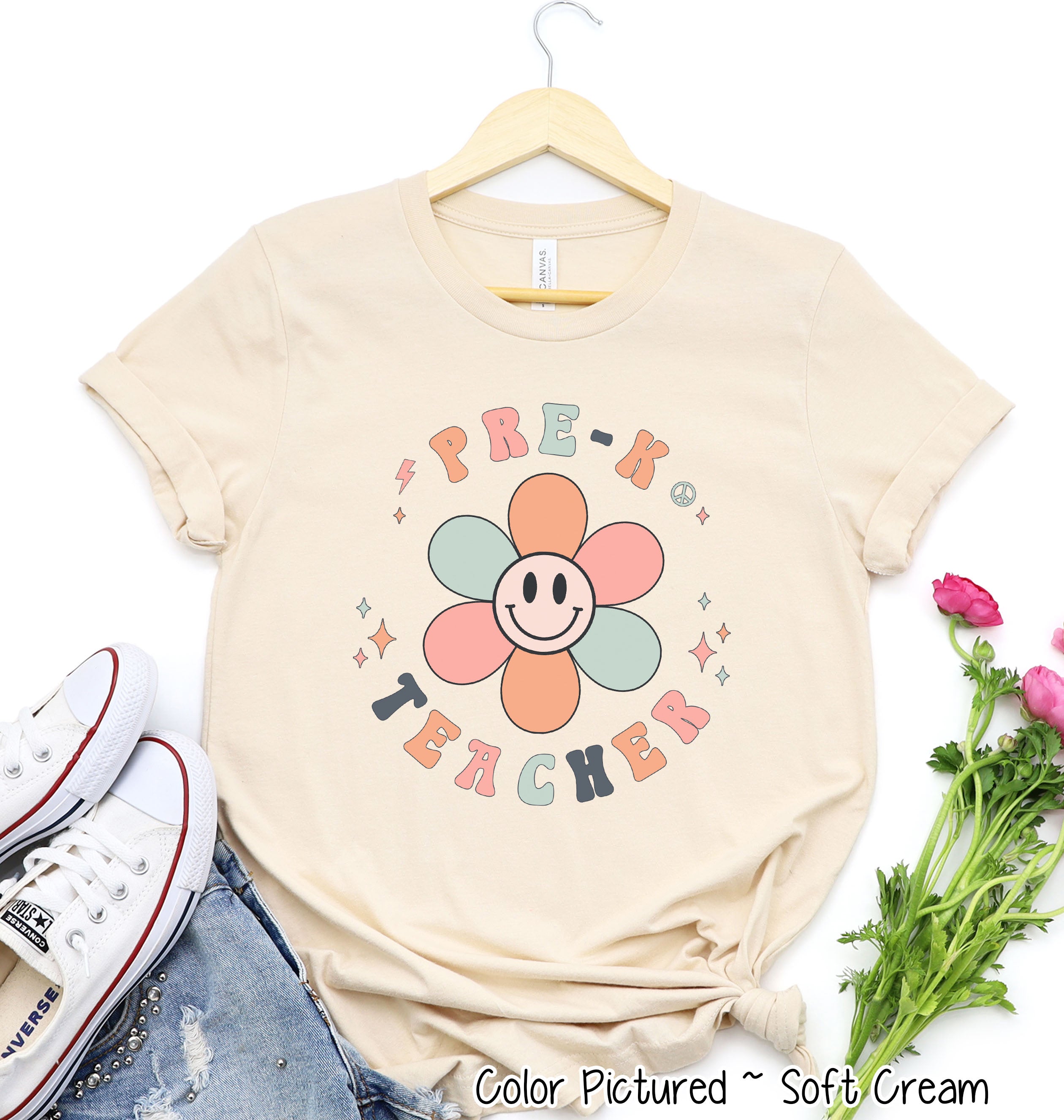 Retro Daisy School Teacher Grade Tee