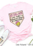 Softball Pink Mom I Can Make a Balanced Dinner at Concessions Tee
