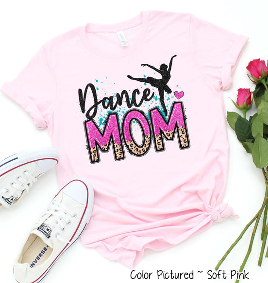 Pink and Leopard Dance Mom Tee