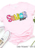 Senior 2024 Retro Doodle Class of 2024 Tee